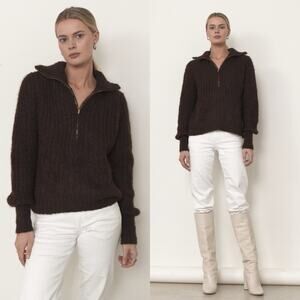 Eleven Six Daria Sweater in Espresso Brown